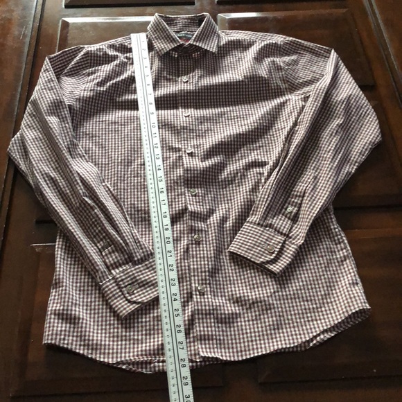 Men’s size small 14-14 1/2 Van Heusen flex slim fit long sleeve button down - Picture 5 of 8